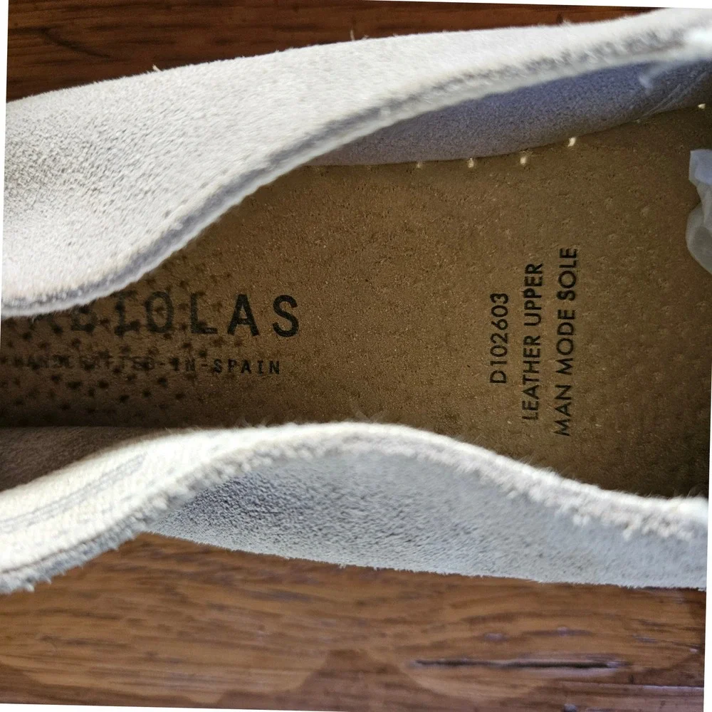 Fabiolas‎ Espadrilles Women's Slip On Shoes Size 39/US 8.5 Gray Suede Leather